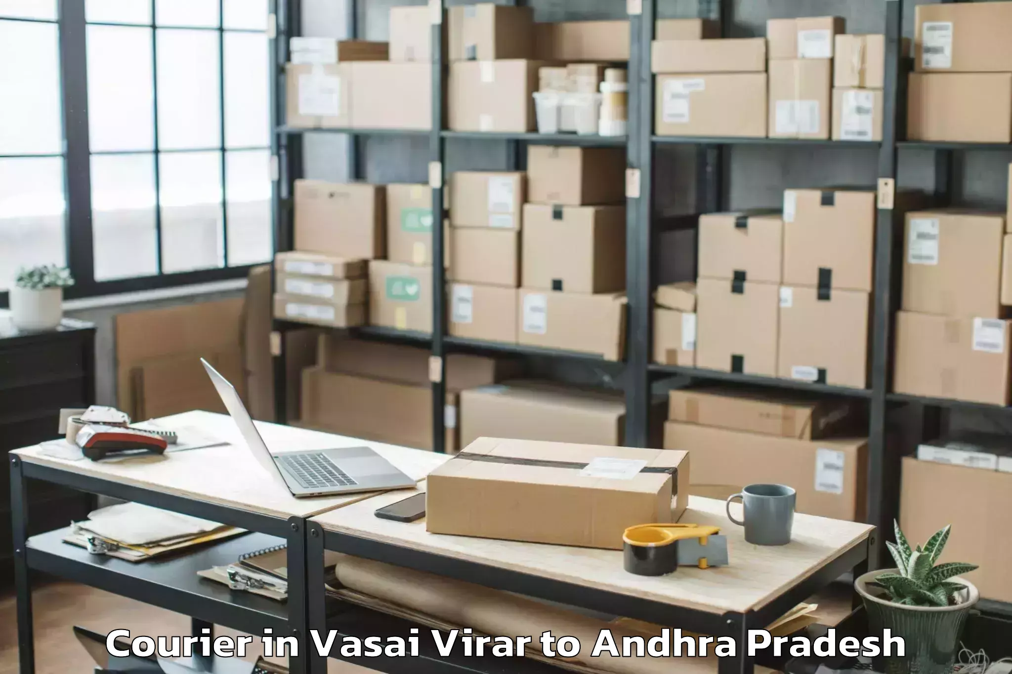 Book Vasai Virar to Nellimarla Courier Online